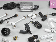 Portable halogen lighting for trade shows, fairs and markets